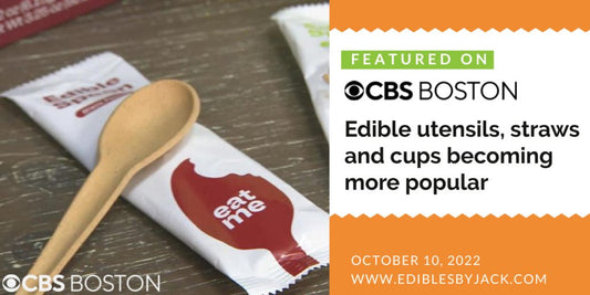 CBS News Features: Edible utensils, straws and cups becoming more popular