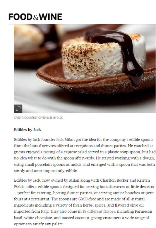 Food & Wine: We Tried 3 Edible Cutlery Brands — Here’s What We Found