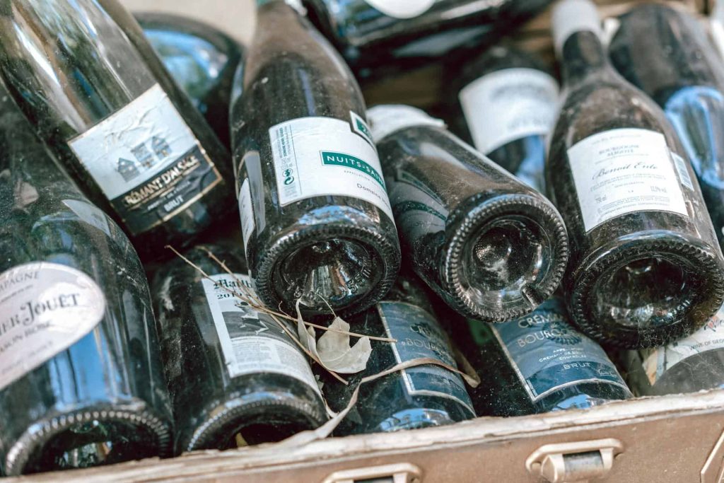 Innovative Zero Waste Solutions for Restaurant Operations Wine Bottles in a Case