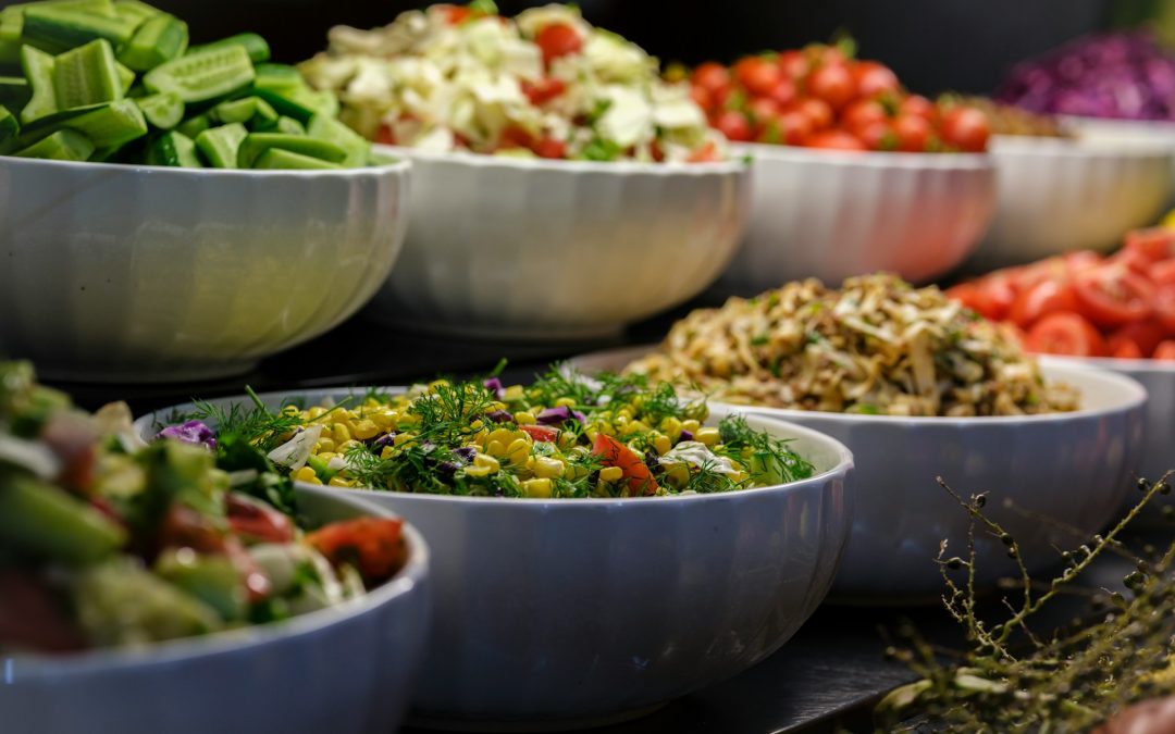 Fresh, local ingredients on display for a sustainable meal; pair with FlavorFulz’s eco-friendly utensils.